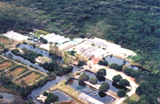 Vista aérea do laboratório
