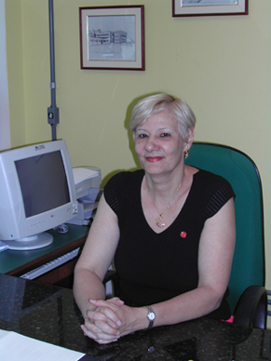 professora Olga Boschi - diretora eleita do CCJ