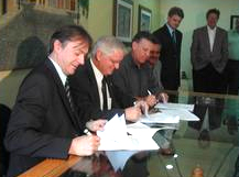 Marcos Laffin, José Fritch e Edson Andrino