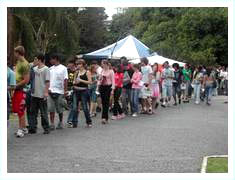 Primeiro dia do Vestibular 2006/ foto Bia Ferrari