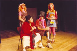 Exercício teatral em 2005. Foto: Nilson Só