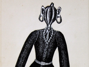 Maricota com Cabeça de Mamão, obra de Cascaes