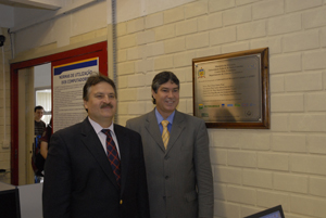 Vice-reitor Carlos Alberto Justo e Paulo Campos