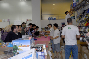 Estande de eletrônicos é o mais visado