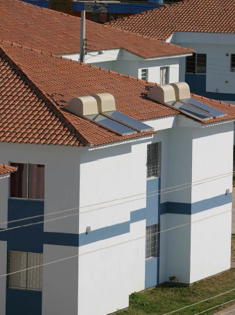 O conjunto estudado: economia de 198 kWh por apartamento
