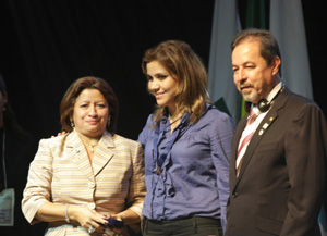 Lia Sá, Cristina César e Marco T. de Melo