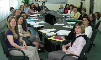 Corpo docente do Departamento de Serviço Social