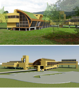 Prédio está em construção na na fazenda da Ressacada