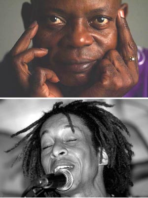 Os músicos Filipe Mukenga e Vadú