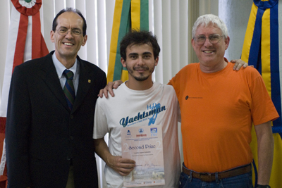Reitor Alvaro Prata, Leandro Augusto e professor José Luiz