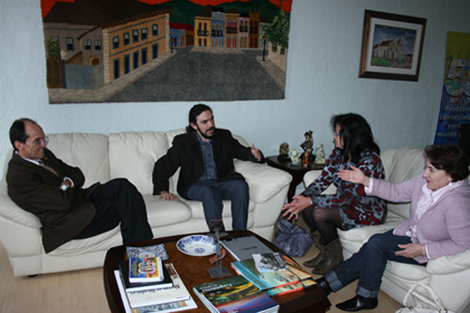 Prata, Alfredo Malevy, Maria de Lourdes e Teresa Fossari