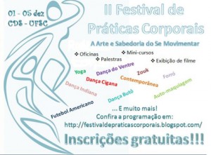 cartaz do II festival de práticas corporais
