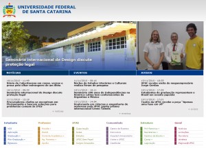 Visual do novo Portal da UFSC
