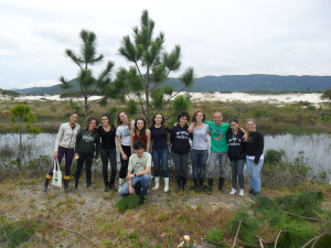 Participantes de saída de campo do Manejo de Pinus em 2011