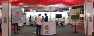 Estande da UFSC no evento. Foto: Divulgação/UFSC
