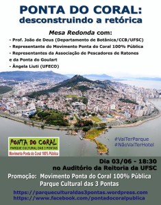 debate ponta do coral