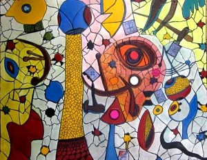 Recorte da Obra Mirolando de Rose Lima - inspirado nas obras de Joan Miró