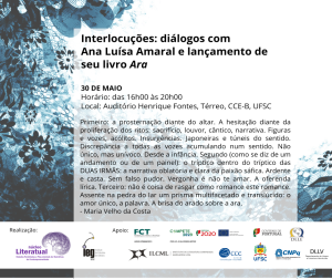 4 - E-flyer Ana Luisa Amaral - lançamento