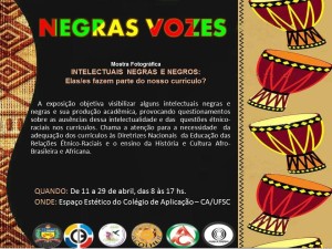Convite- Negras Vozes