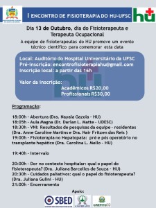 I Encontro de Fisioterapia HU UFSC
