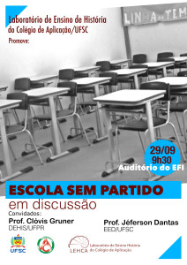 Cartaz ESCOLA SEM PARTIDO