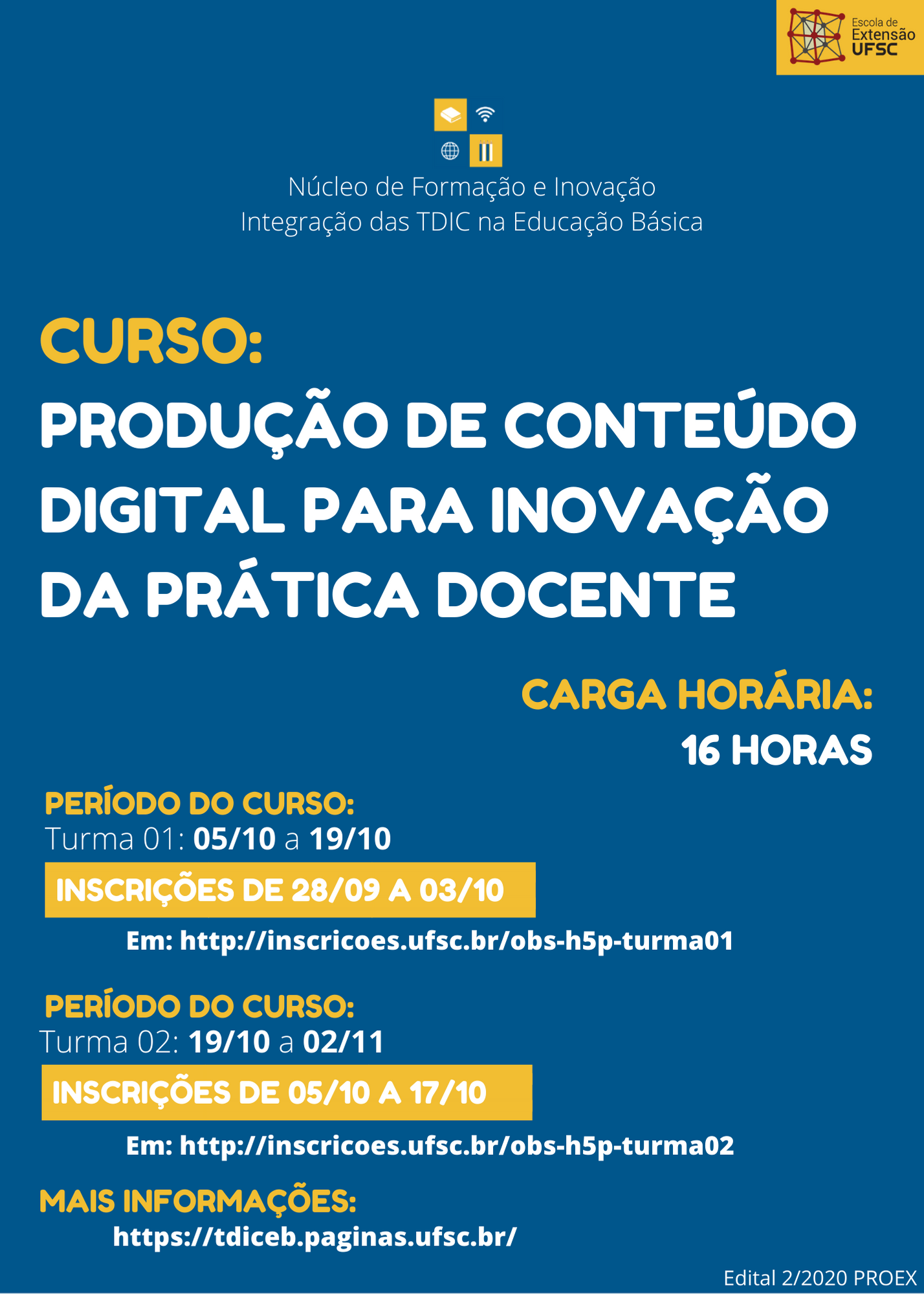 Tutorial: Sistema de Inscrições UFSC: Interface Inscrições UFSC