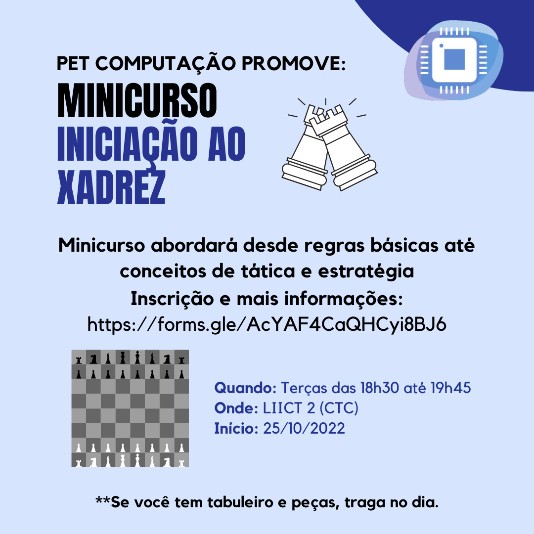 Cartaz Minicurso Xadrez.png — Instituto Federal de Educação