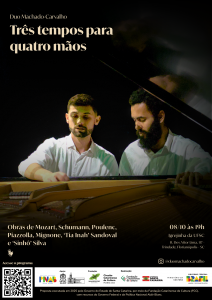 Concerto de piano ‘Três tempos para quatro mãos’, com o Duo Machado-Carvalho @ Igrejinha da UFSC